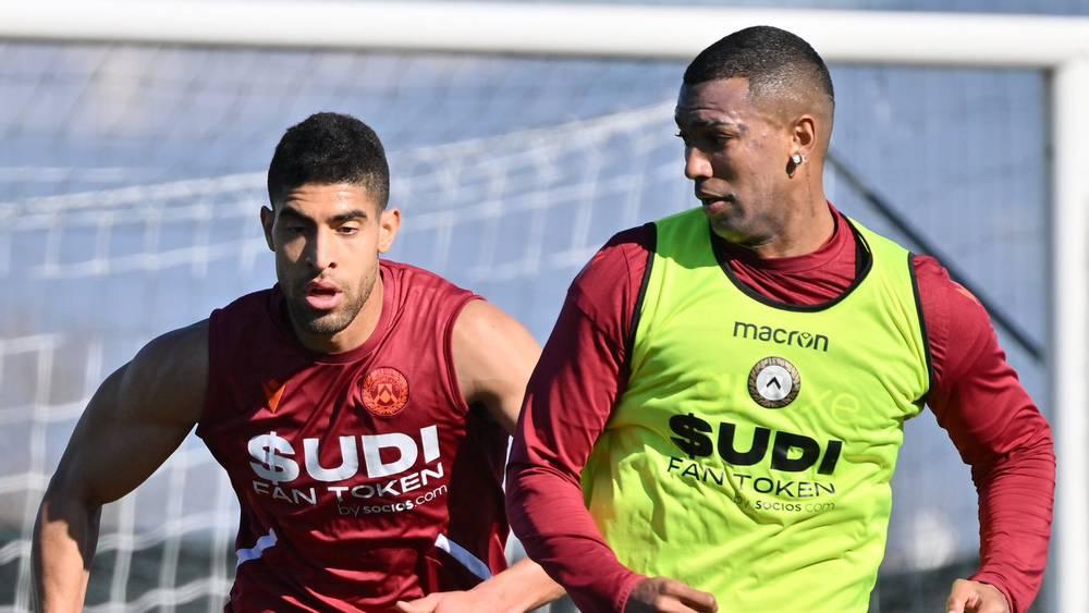 بعد غياب دام قرابة 6 أشهر.. ماسينا يعود للتداريب الجماعية لأودينيزي في انتظار رجوعه إلى الملاعب