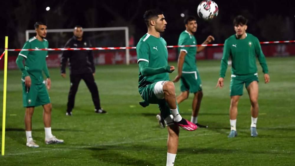 حكيمي يلتحق بالتداريب الجماعية للمنتخب المغربي استعدادا لمباراة البرازيل
