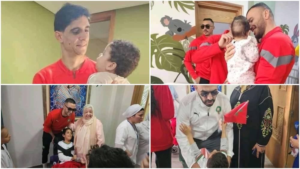 في مبادرة إنسانية.. المنتخب المغربي يزور دار الأيتام بمدينة طنجة