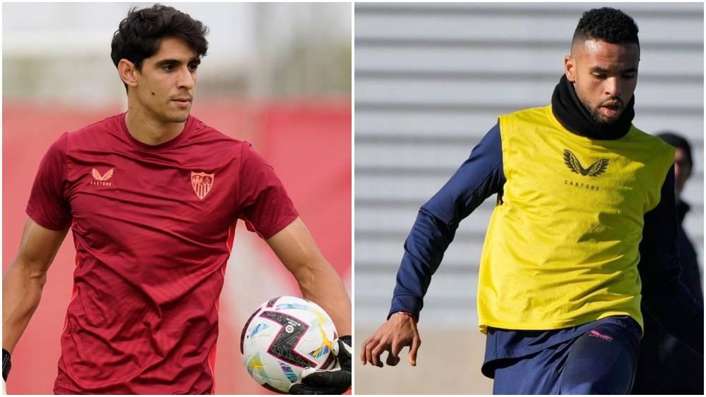 بونو والنصيري يعودان لتداريب إشبيلية ويشاركان في أول حصة تحت إشراف المدرب الجديد مينديليبار