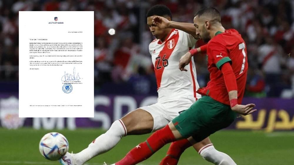 أتلتيكو مدريد الإسباني يعتذر عن بعض المشاكل التنظيمية التي رافقت مباراة المغرب والبيرو الودية