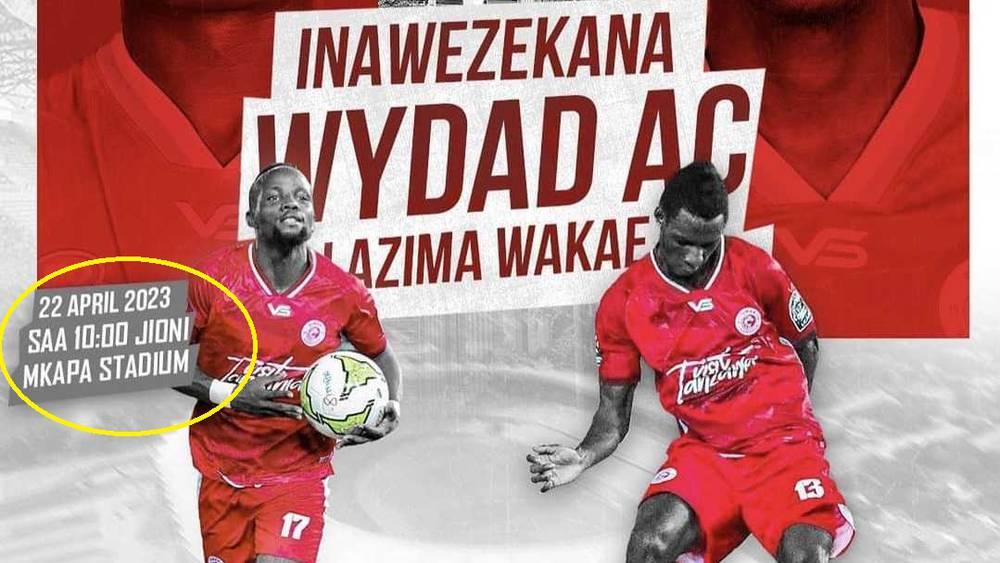 سيمبا التنزاني يشير إلى تغيير موعد مواجهة الوداد من الواحدة ظهرا إلى السابعة مساء بتوقيت غرينيتش في انتظار تأكيده رسميا