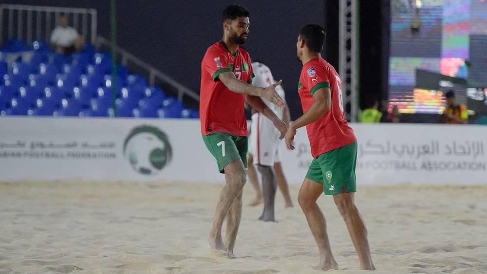 كأس العرب للكرة الشاطئية/ المنتخب المغربي يتغلب على نظيره الليبي (5-2) ويضرب موعدا في نصف النهائي مع عمان