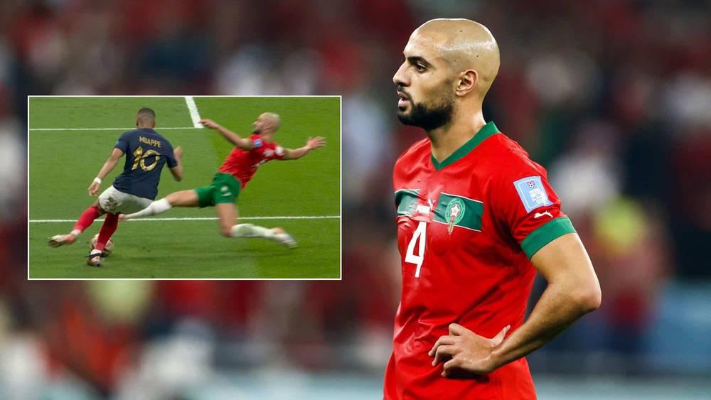 أمرابط عن تدخله أمام مبابي في المونديال: "الجميع كان يفكر أنه ذهب بالكرة لكنني قمت بكل ما في وسعي لاستعادتها.. إنها لحظة خاصة"