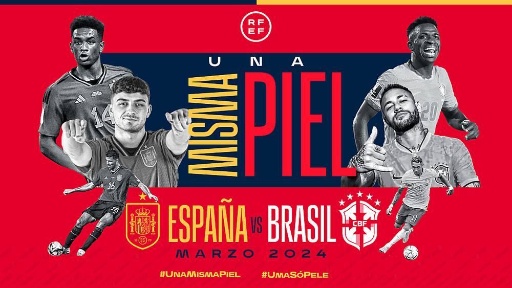 رسميا/ إجراء مباراة ودية بين إسبانيا والبرازيل بشعار "ضد العنصرية"