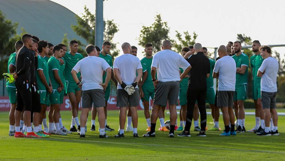 المنتخب المغربي يستعد لمواجهة جنوب أفريقيا بإجراء أول حصة تدريبية يومه الثلاثاء