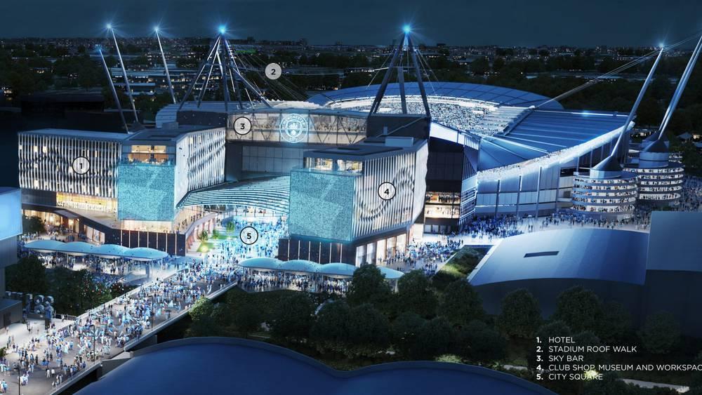 مانشستر سيتي يعلن تطوير ملعب "الاتحاد" وتوفير تجربة "استثنائية" للجماهير بالمشي فوق سقف الملعب