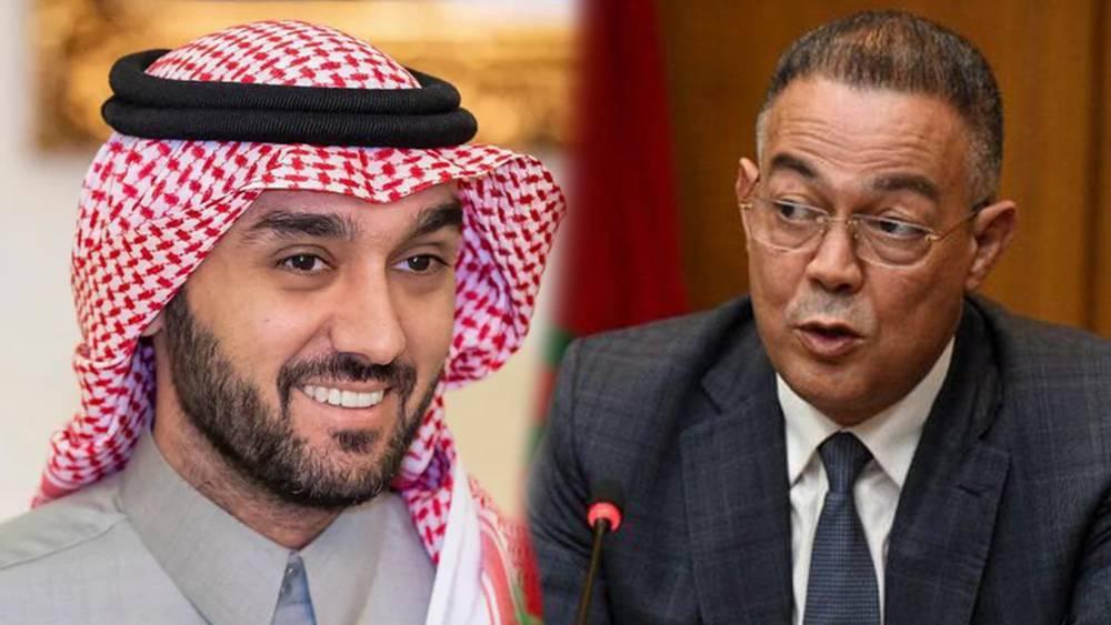 وزير الرياضة السعودي ورئيس الاتحاد العربي لكرة القدم ينوه بعمل الجامعة برئاسة فوزي لقجع