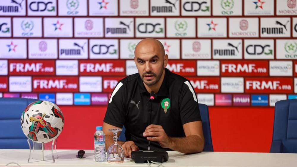 الركراكي يعقد ندوة صحفية بعد غد الجمعة للحديث عن مواجهة ليبيريا