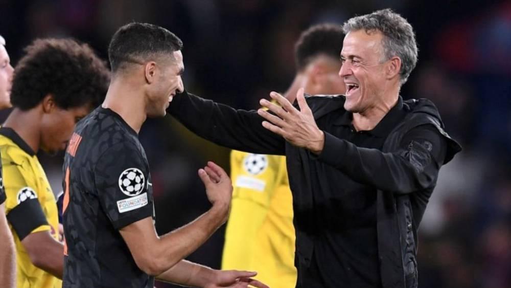 إنريكي: "حكيمي لاعب رائع.. إنه يظهر في جميع المراكز المهمة وقد سجل هدفًا استثنائيًا أمام دورتموند"