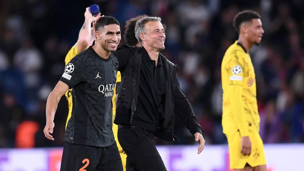 إنريكي: "حكيمي يفوق ما يقدمه أي لاعب آخر في مركزه وأنا كمدرب سعيد للغاية بوجوده في فريقي"