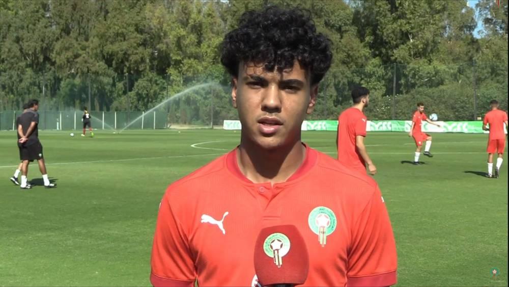 آدم أزنو (لاعب بايرن ميونخ تحت 19 سنة): "سعيد جدا بقدومي للمنتخب المغربي ونستعد جيدا للمونديال"