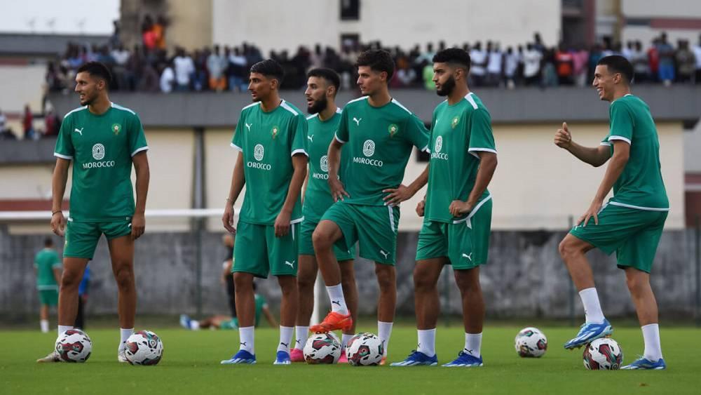 المنتخب المغربي يخوض آخر حصصه التدريبية استعدادا لمواجهة الكوت ديفوار