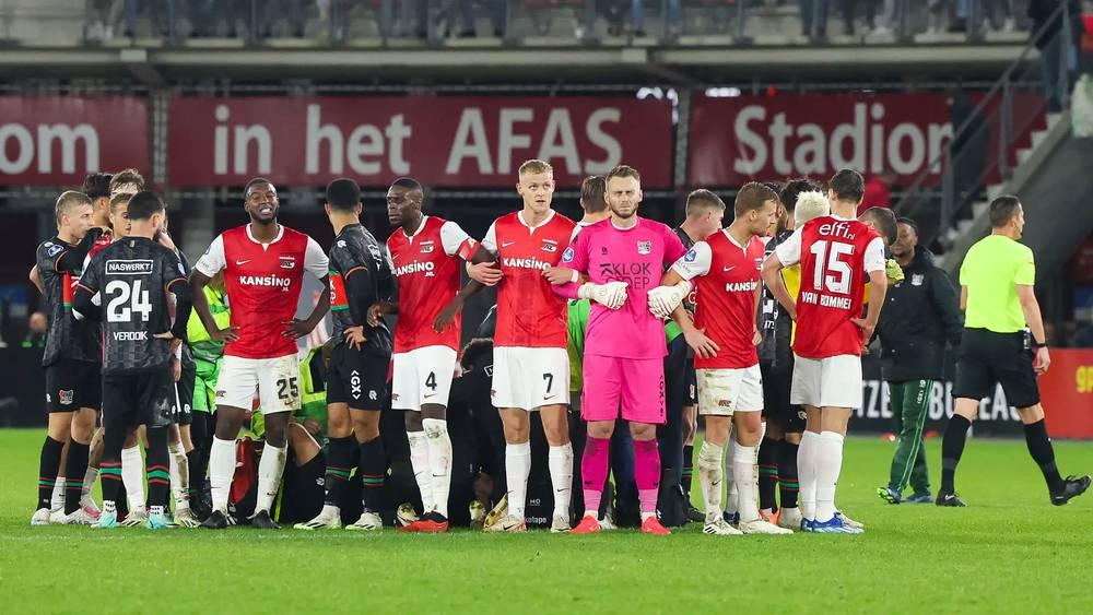 في تكرار لواقعة إريكسن.. "دوست" مهاجم نيميخن يُطمئن الجميع بعد سقوطه مغمى عليه في الملعب!