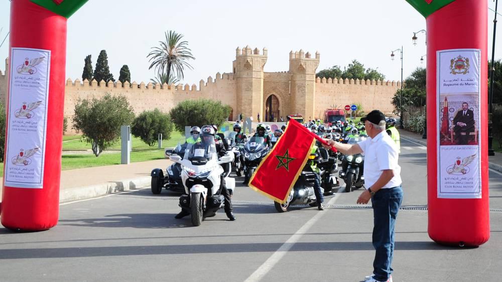 Motocycliste - Célébration du 48ème anniversaire de la Marche Verte
