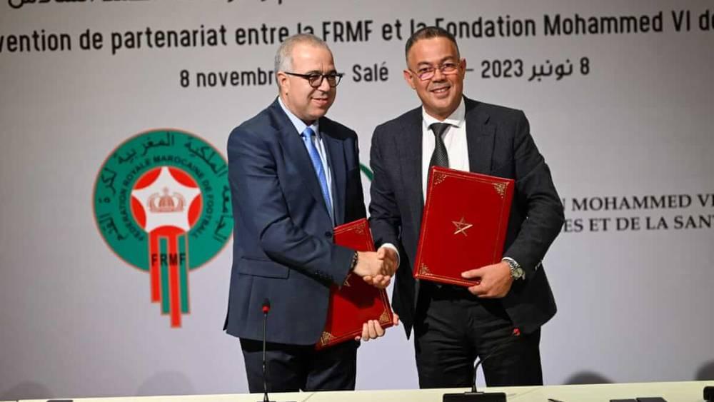 FRMF - Signature d'une entente majeure pour la santé et le sport au Maroc
