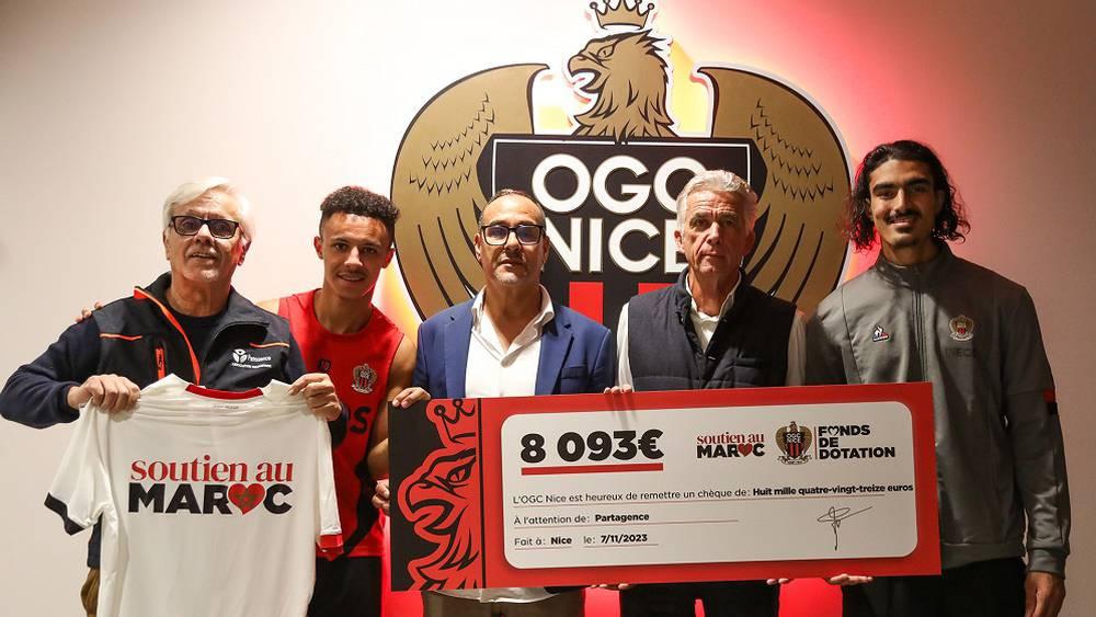نادي نيس يعلن جمع مبلغ 8093 دولار (حوالي 9 ملايين سنتيم) لمساعدة المتضررين من "زلزال الحوز"