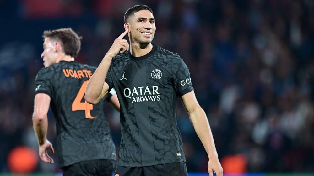 حكيمي يتصدر قائمة اللاعبين الأكثر صناعة للفرص بدوري أبطال أوروبا