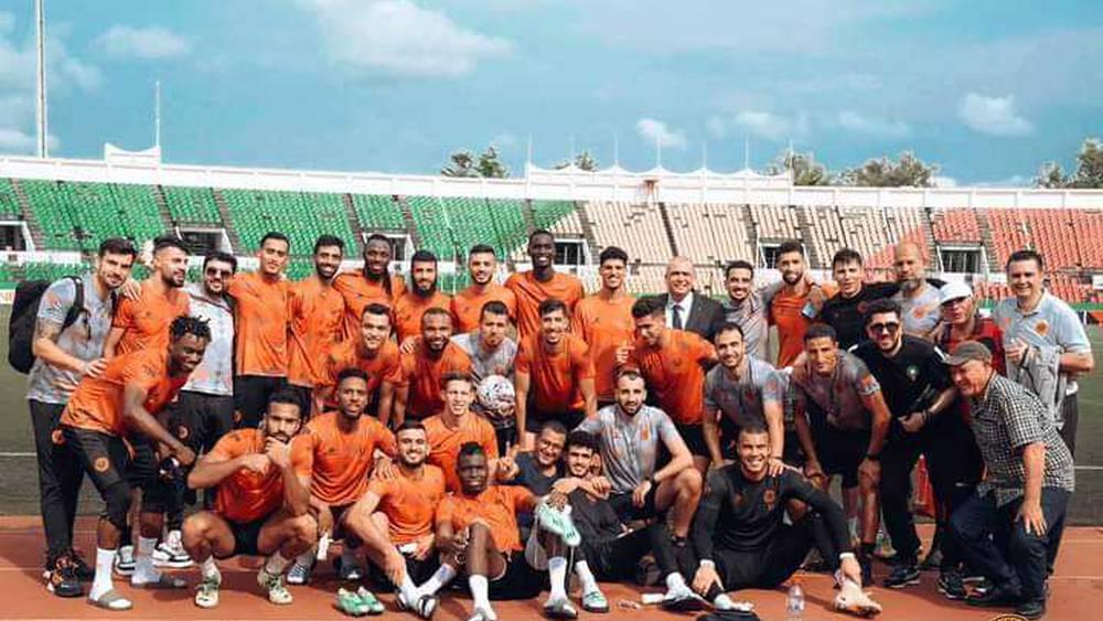 بحضور مسؤول من السفارة المغربية بالكونغو.. نهضة بركان يجري آخر حصصه التدريبية استعدادا لمواجهة ديابل نوار