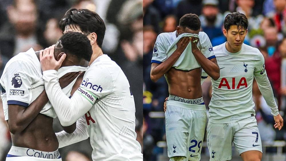 سار لاعب توتنهام يصاب ويغادر الملعب باكيا قبل 13 يوما من انطلاق كأس أفريقيا