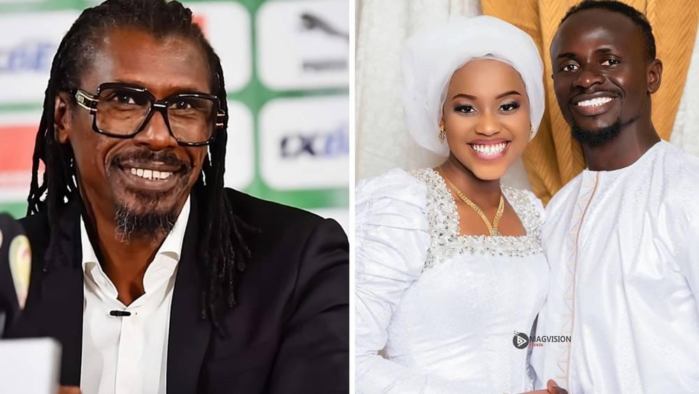 أليو سيسي مازحا: "كنا نلوم ماني طوال الوقت ونقول له: 'متى ستتزوج؟''.. نتمنى له الكثير من السعادة والعديد من الأطفال"