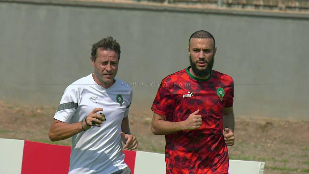 مزراوي يخوض تداريب انفرادية في آخر حصة للمنتخب المغربي قبل مواجهة الكونغو