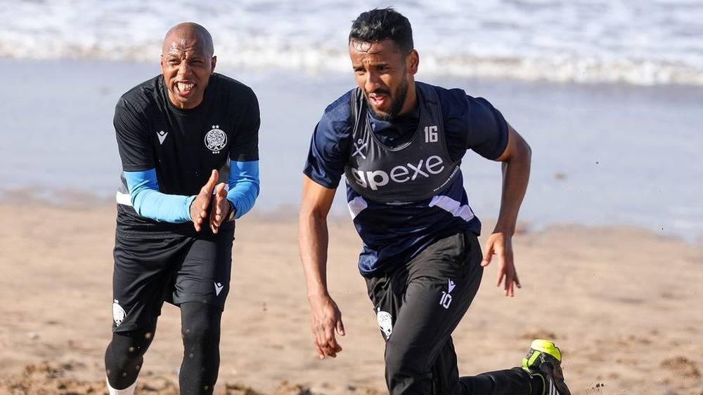 البنرزتي يبرمج حصة تدريبية في الشاطئ للرفع من منسوب اللياقة البدنية لدى لاعبي الوداد