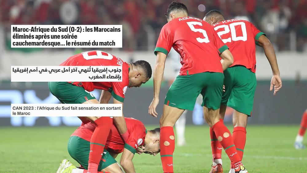 الصحافة العالمية عن إقصاء المغرب من "الكان": "جنوب أفريقيا تخلق المفاجأة وتُنهي آخر أمل عربي في كأس أمم أفريقيا"