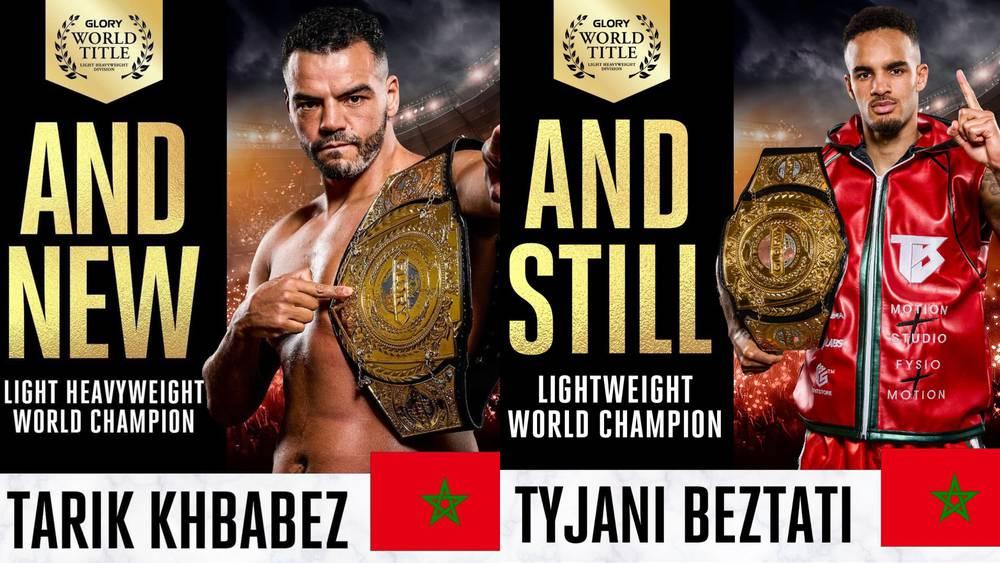 تألق مغربي في أمسية "غلوري".. بزتاتي يحافظ على لقب "الوزن الخفيف" وخبابز يصبح بطلا جديدا لوزن "خفيف الثقيل"