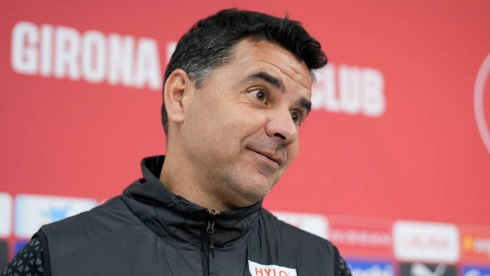 مدرب جيرونا: "فريقي يقارن حاليا ببرشلونة وأتلتيكو مدريد ولن أتخلى عن المنافسة على لقب الليغا"