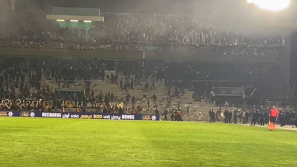 إيقاف 15 شخصا من بينهم قاصران في أحداث شغب مباراة الجيش الملكي وأولمبيك آسفي