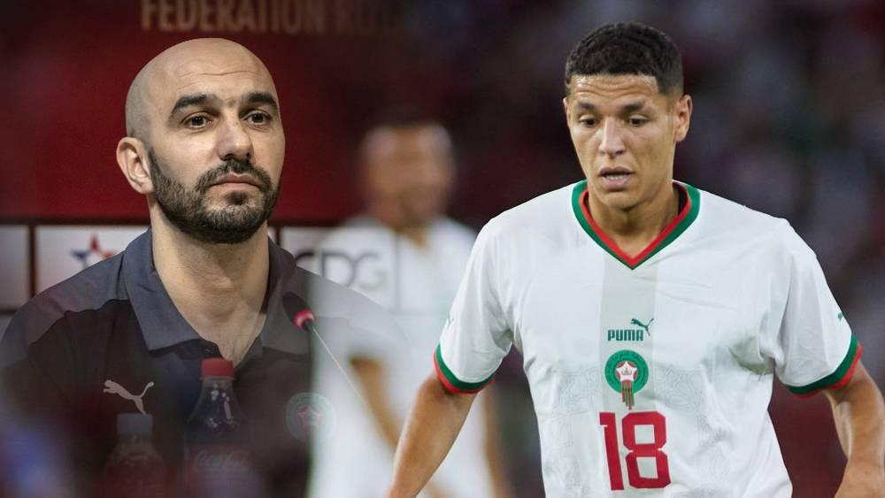 الركراكي: "أنا أول من يثق في حارث واستبعاده جاء لتجربة عناصر أخرى في مركزه"