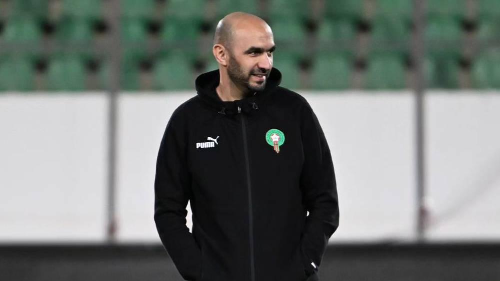 الركراكي: "أنتم تعرفون حبي للنصيري والكعبي فهم مهاجمون من مستوى عال وعلينا مساعدتهم"