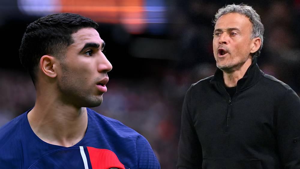 غياب حكيمي عن مباراة برشلونة "صداع" في رأس إنريكي والأخير يفكر في الدفع بماركينيوس أو إيمري كظهير أيمن