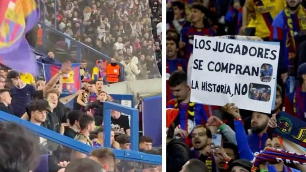 إعتقال اثنين من أنصار برشلونة بسبب "التحية النازية" و"هتافات عنصرية"