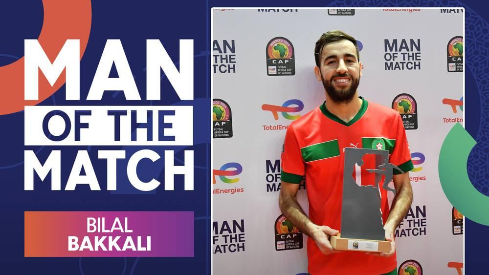 "كان الفوتسال"/ بلال بقالي ينال جائزة "أفضل لاعب" في مواجهة المنتخب المغربي ونظيره الغاني