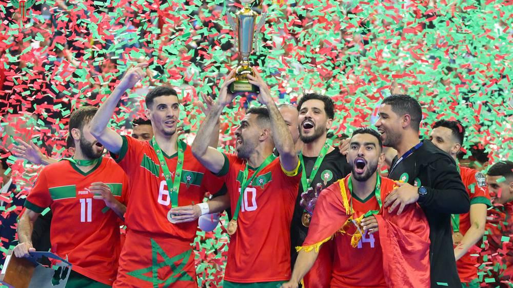 الملك محمد السادس يهنئ أعضاء منتخب "الفوتسال" بمناسبة الفوز بالنسخة السابعة من كأس أمم أفريقيا "المغرب 2024"