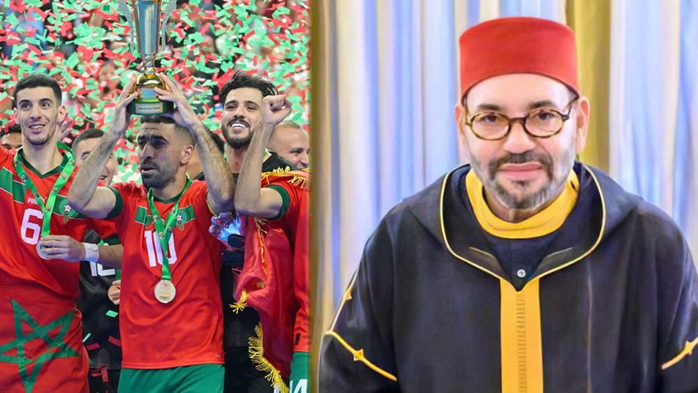 الملك محمد السادس يهنئ المنتخب المغربي لـ"الفوتسال" بعد تتويجه بكأس أفريقيا