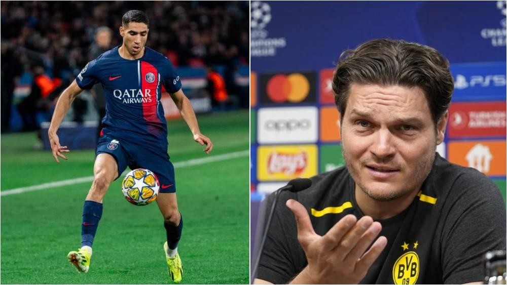 مدرب بوروسيا دورتموند: "نعرف جودة حكيمي جيدا ولكننا نريد منعه من الذهاب إلى نهائي دوري الأبطال"