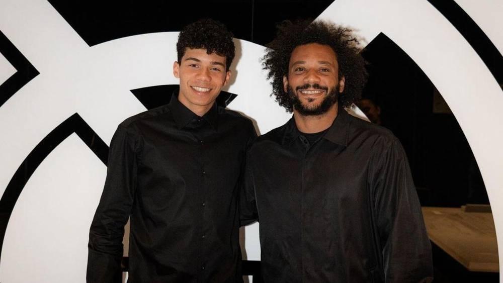 مارسيلو يعود إلى ريال مدريد لحضور مراسم توقيع ابنه "إنزو" عقدا جديدا مع النادي