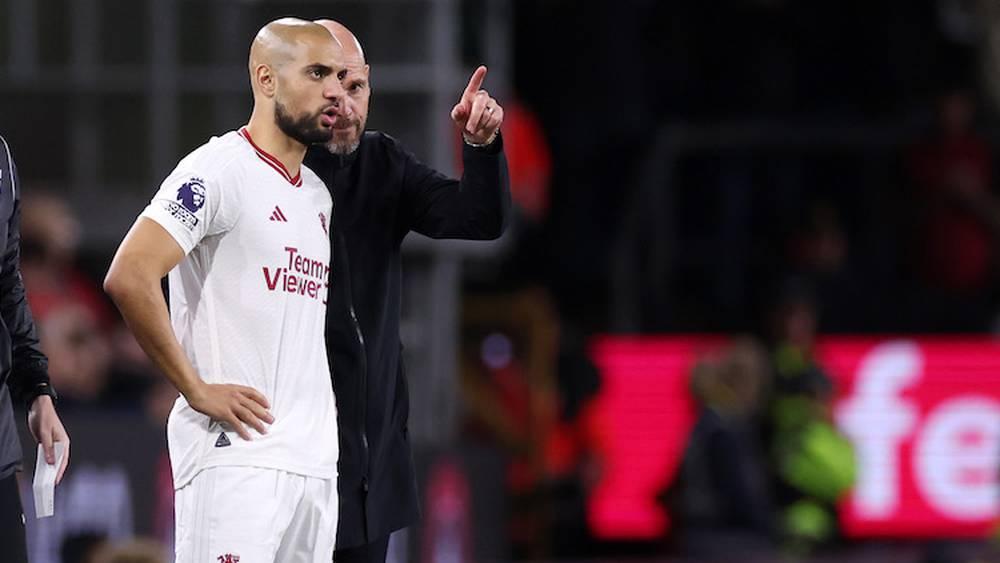 تين هاغ: "أمرابط قام بعمل رائع أمام أرسنال ويظهر ذلك حتى في التداريب"