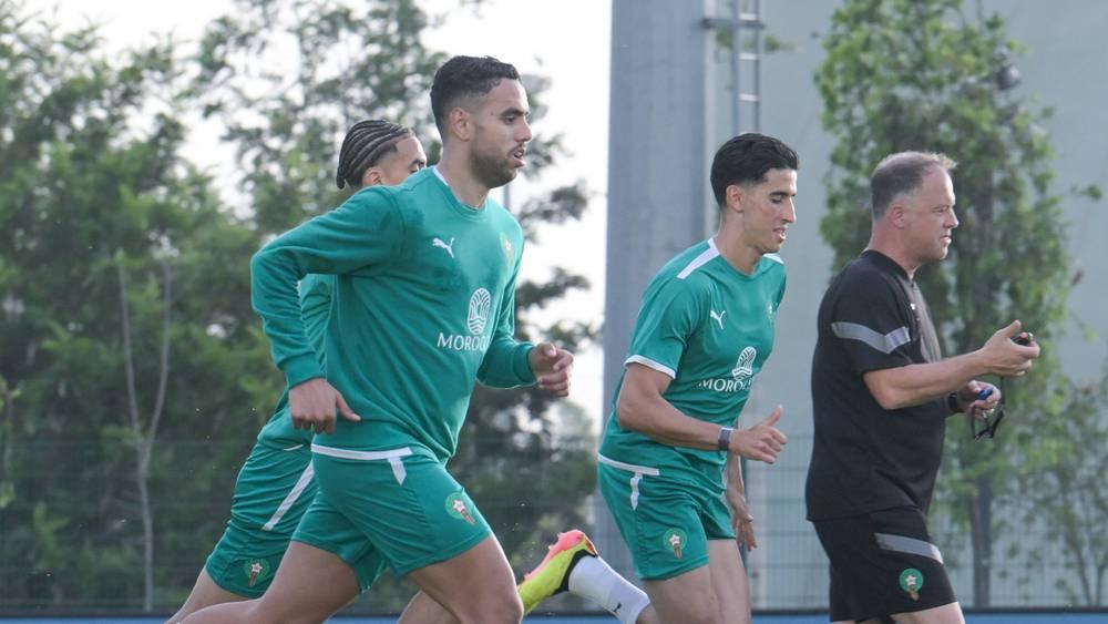 المنتخب المغربي يخوض أولى حصصه التدريبية تأهبا لمواجهة زامبيا في تصفيات المونديال