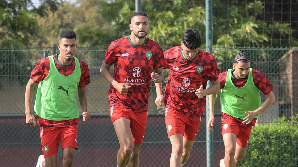 المنتخب المغربي يجري ثالث حصصه التدريبية بحضور معظم اللاعبين استعدادا لمباراة زامبيا في تصفيات كأس العالم 2026