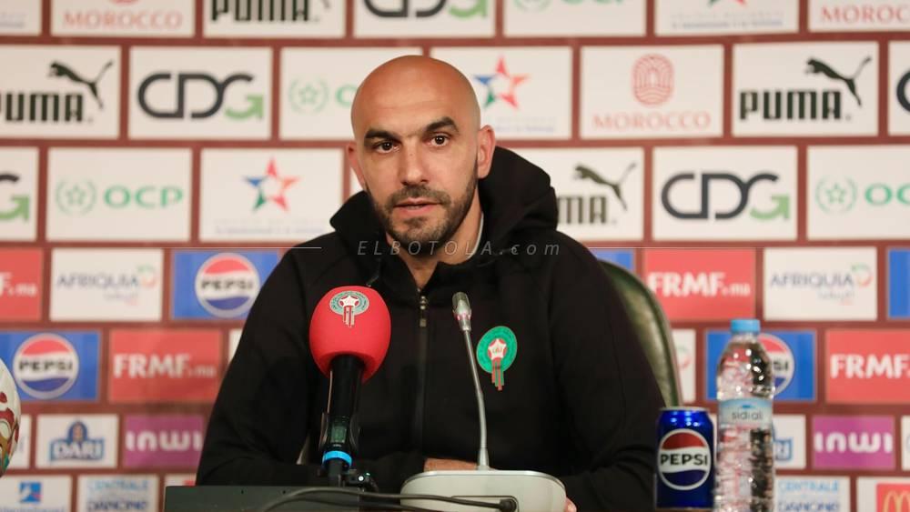 الركراكي: "لو اتجهت لتغيير خطة اللعب سأتعرّض للإنتقاد وأنا واثق من عملي وأنا صاحب القرار النهائي"