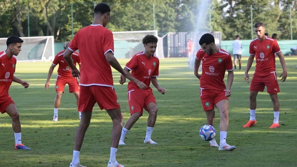 المنتخب المغربي الأولمبي يُواجه غدا الخميس (14:00 غرينيتش +1) فيلغونش الفرنسي استعدادا لأولمبياد "باريس 2024"