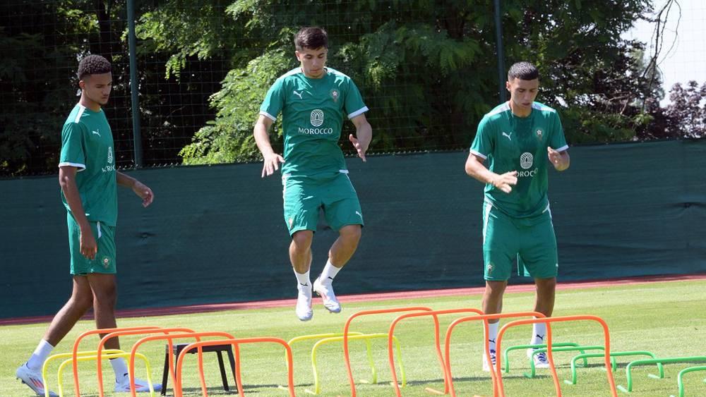 المنتخب المغربي الأولمبي يخوض حصة تدريبية جديدة قبل السفر غدا الأحد إلى سانت إيتيان تأهبا لمواجهة الأرجنتين