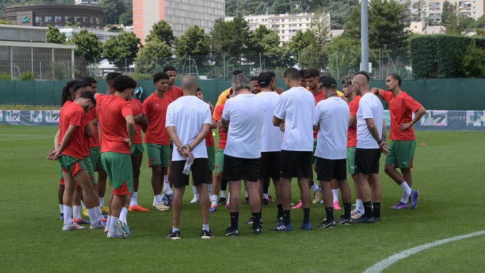 المنتخب المغربي الأولمبي يُجري آخر حصة تدريبية قبل مواجهة الأرجنتين