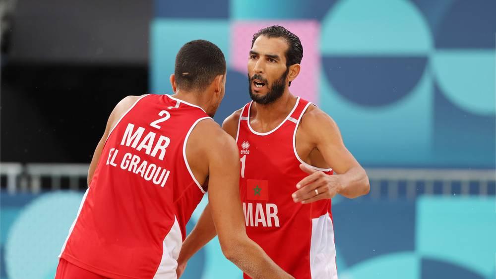 "أولمبياد باريس"/ المنتخب المغربي للكرة الطائرة الشاطئية ينهزم ضد البرازيل (2-0)