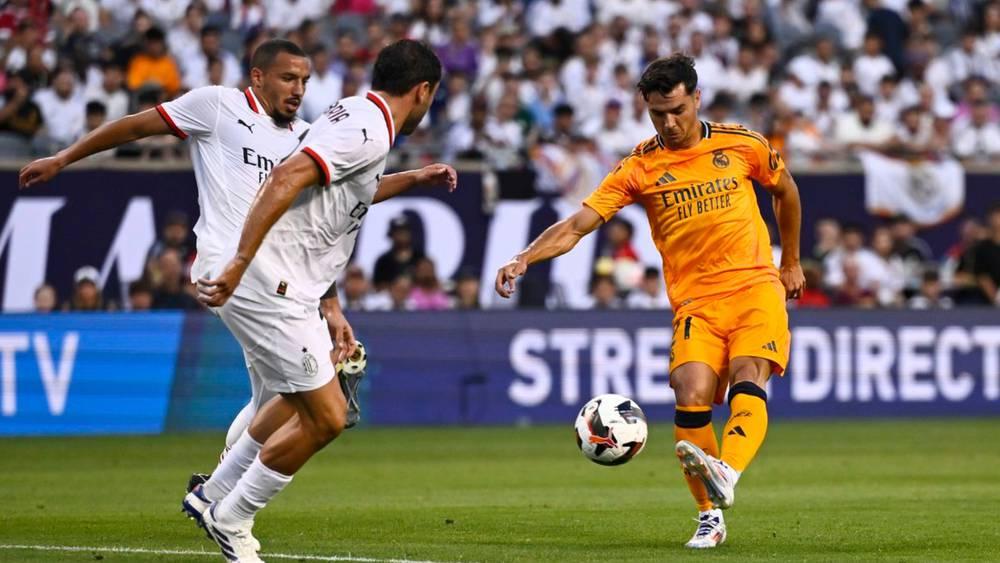 بمشاركة براهيم دياز.. ريال مدريد ينهزم وديا ضد ميلان (0-1)