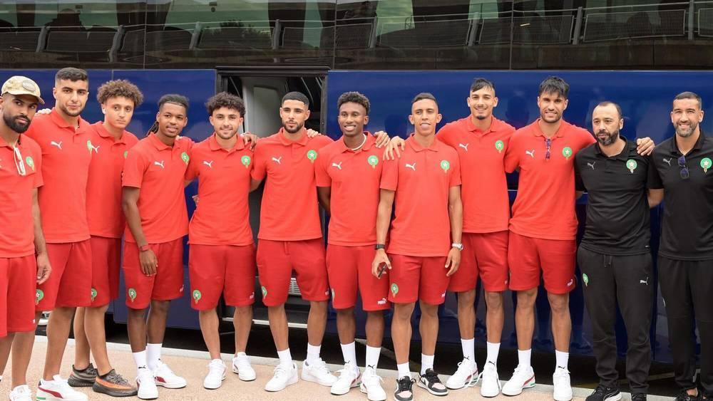 بعثة المنتخب المغربي الأولمبي تصل يومه الثلاثاء إلى مدينة نانت استعدادا لملاقاة نظيرتها المصرية